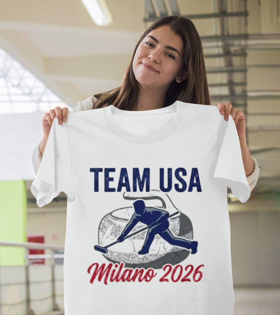 Team USA Curling Milano 2026 Olympics T-Shirt