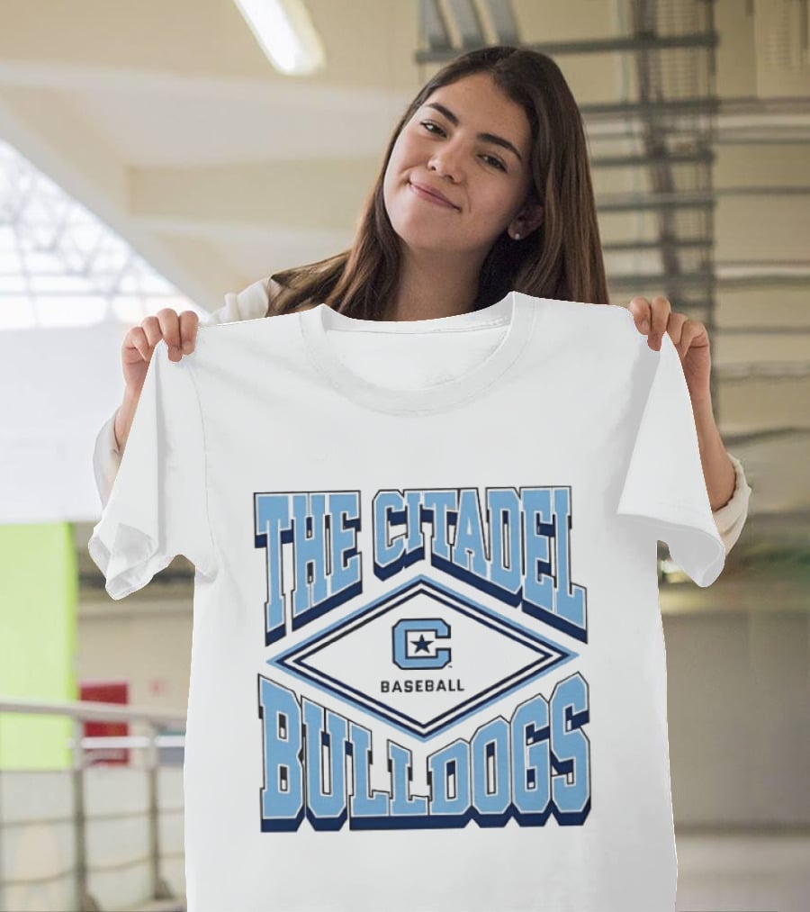 The Citadel Bulldogs Baseball C Logo Star T-Shirt