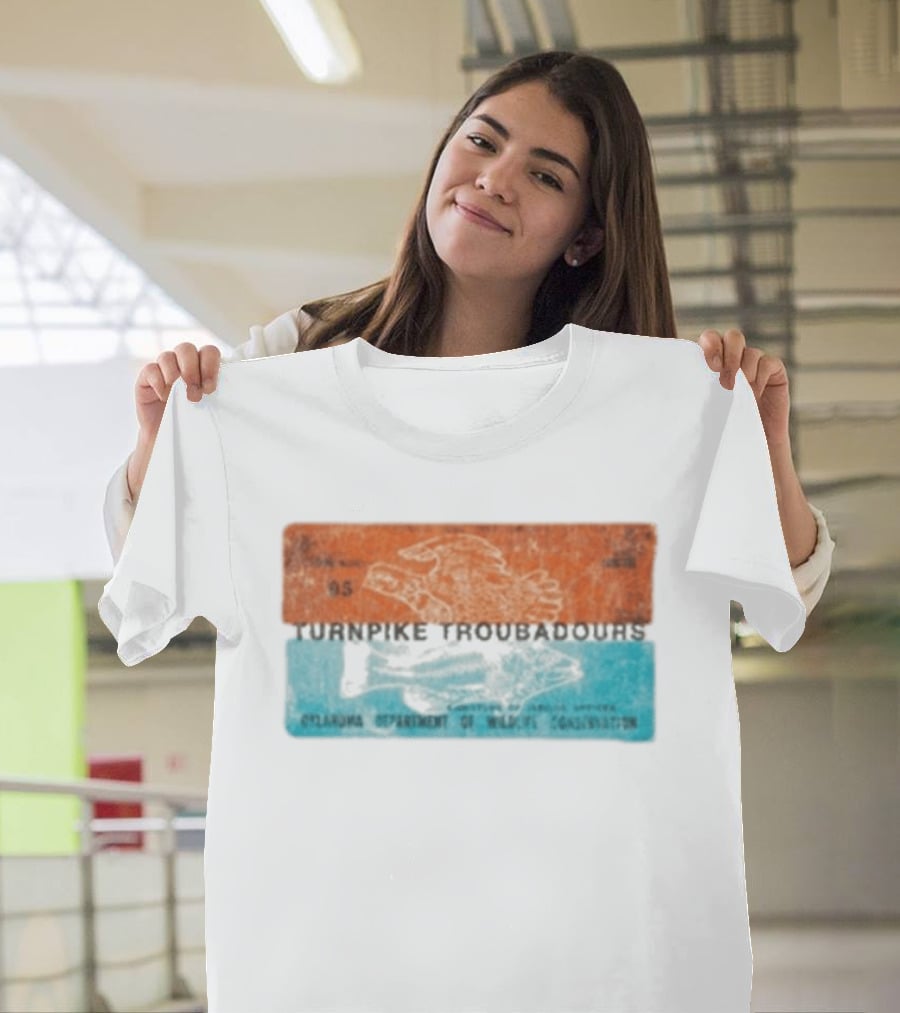 Turnpike Troubadours Oklahoma Department Of Wildlife Conservation 05 Eagle And Fish T-Shirt