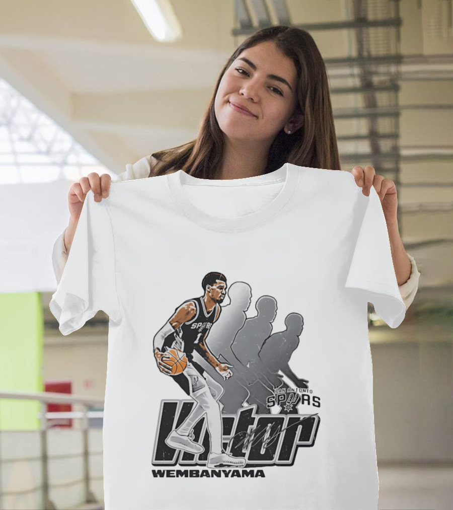 Victor Wembanyama San Antonio Spurs Basketball Action Spurs T-Shirt