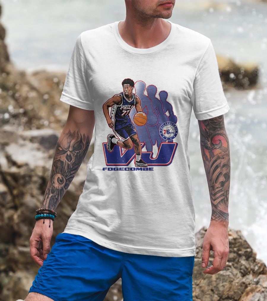 Philadelphia 76ers VJ Edgecombe Basketball Action T-Shirt