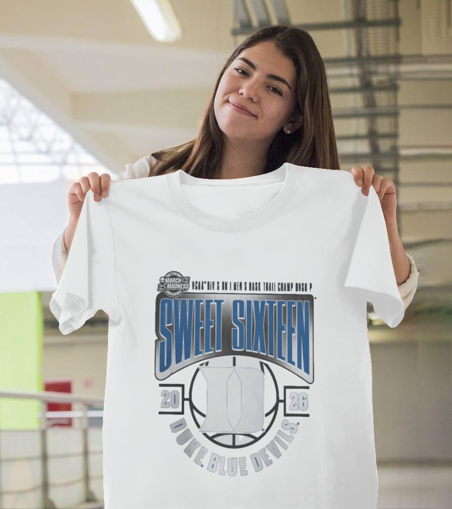 March Madness 2026 Duke Blue Devils Sweet Sixteen NCAA Basketball Tournament T-Shirt