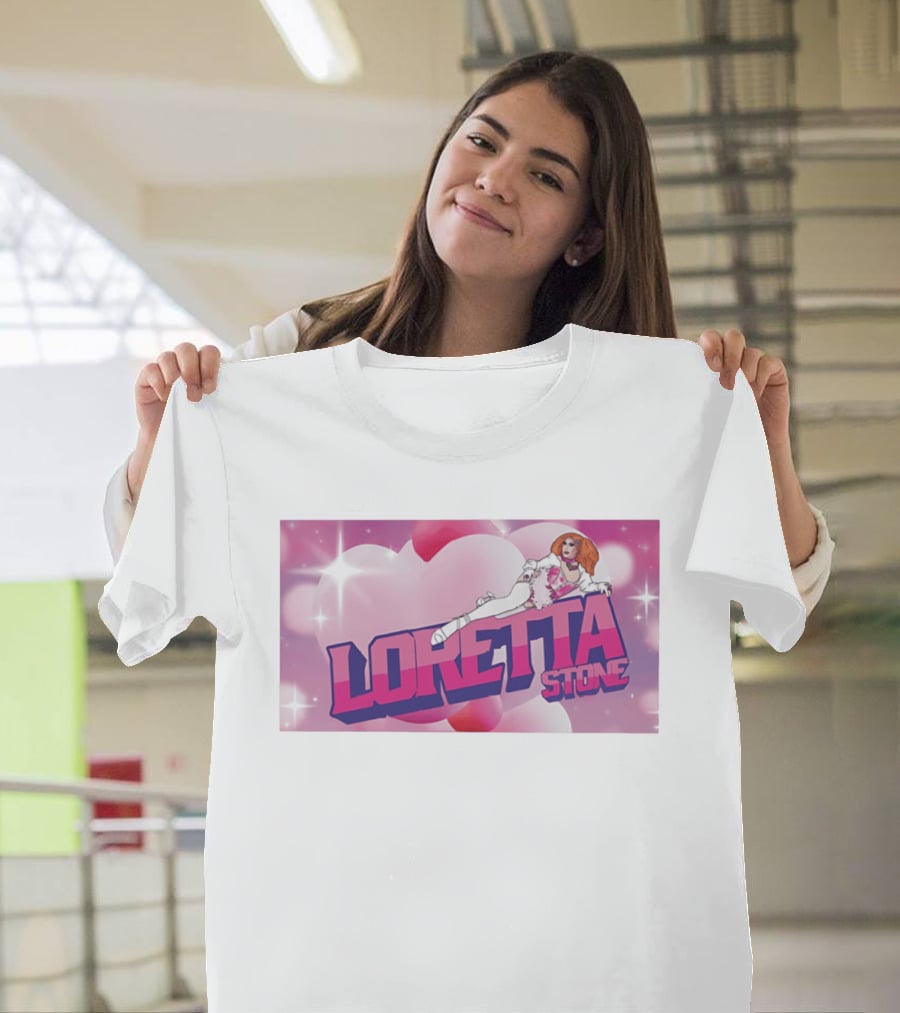 Loretta Stone Miss Cornfed Comedy Fantasy Style Sparkling Heart T-Shirt