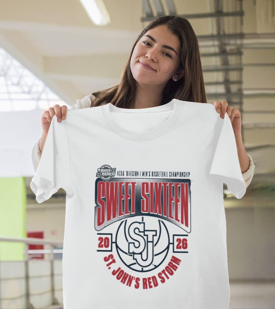 NCAA Division I Men's Basketball Championship 2026 St. John's Red Storm Sweet Sixteen T-Shirt