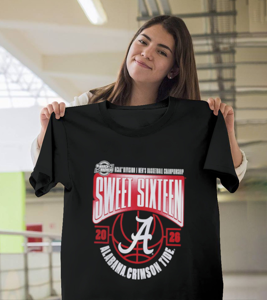 2026 Alabama Crimson Tide NCAA Men's Basketball Sweet Sixteen March Madness T-Shirt