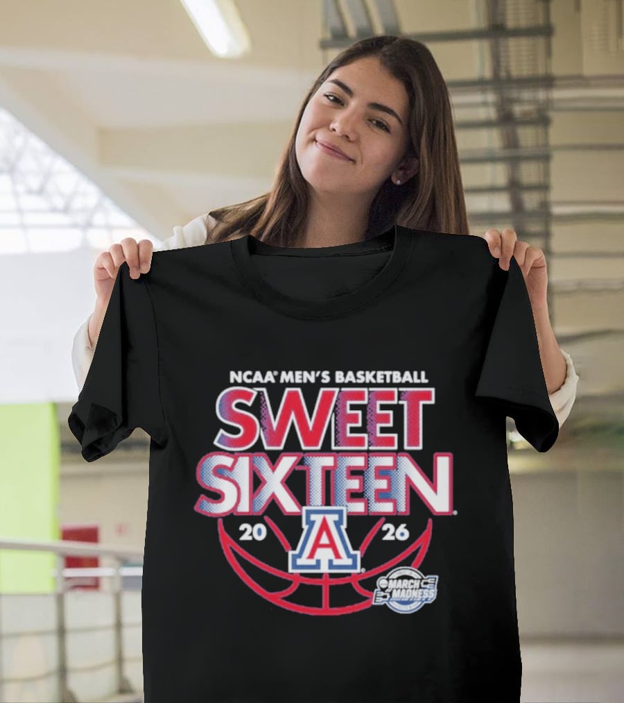 NCAA Men's Basketball Arizona Sweet Sixteen March Madness 2026 T-Shirt