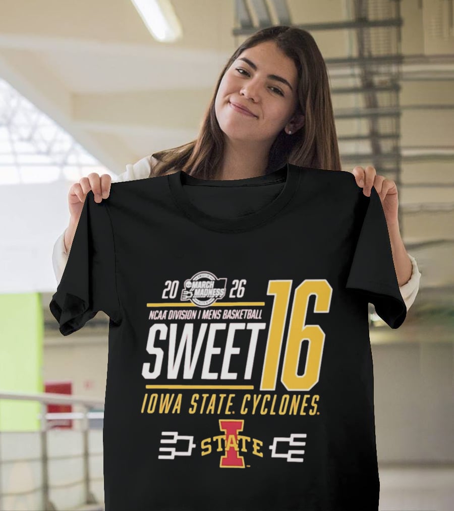 Iowa State Cyclones 2026 NCAA March Madness Sweet 16 Bound Men's Basketball T-Shirt