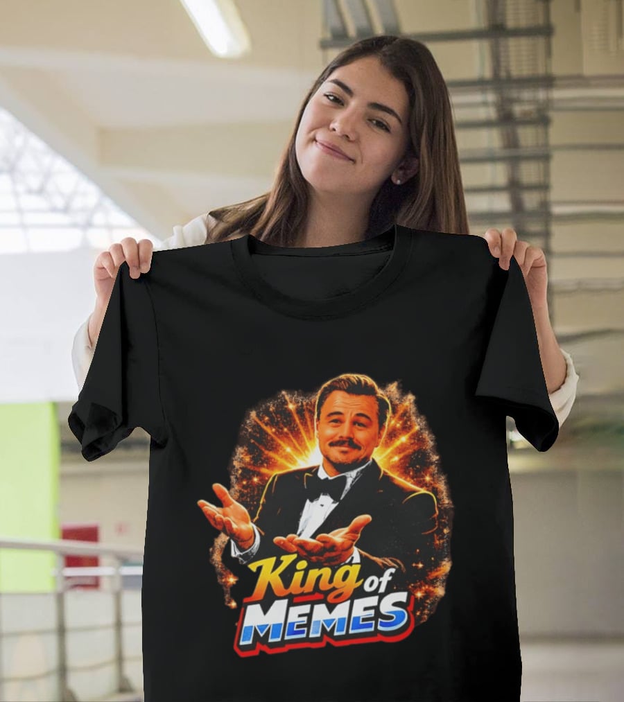King Of Memes Leonardo DiCaprio Tuxedo Gesture Meme T-Shirt
