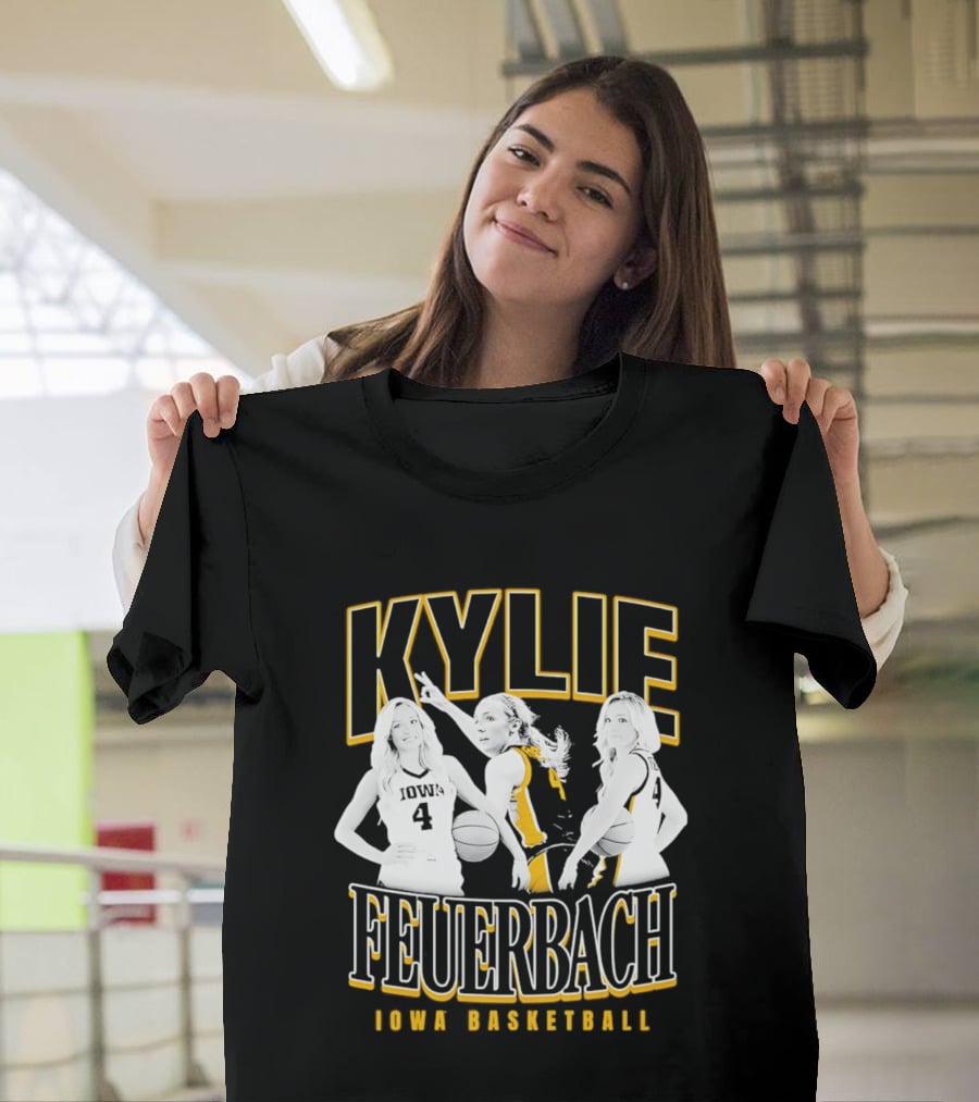 Kylie Feuerbach Iowa Basketball Hawkeyes 4 90s T-Shirt