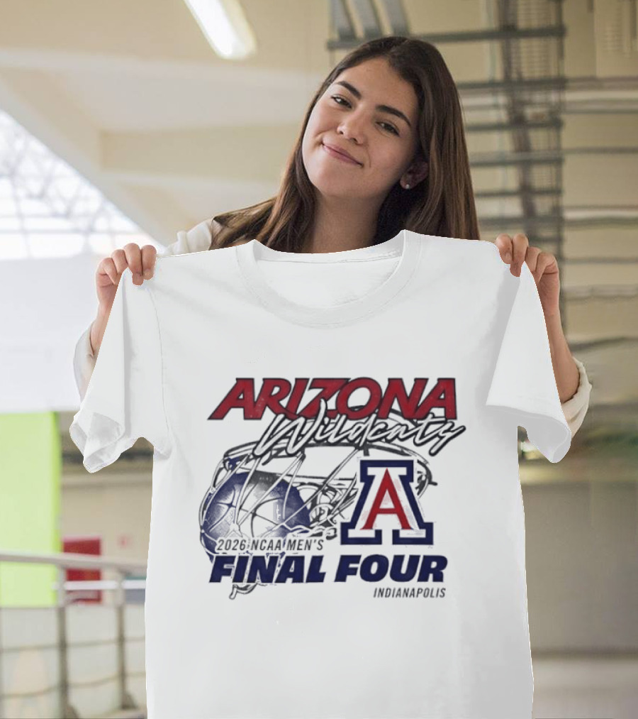Arizona Wildcats 2026 NCAA Men's Final Four Indianapolis T-Shirt