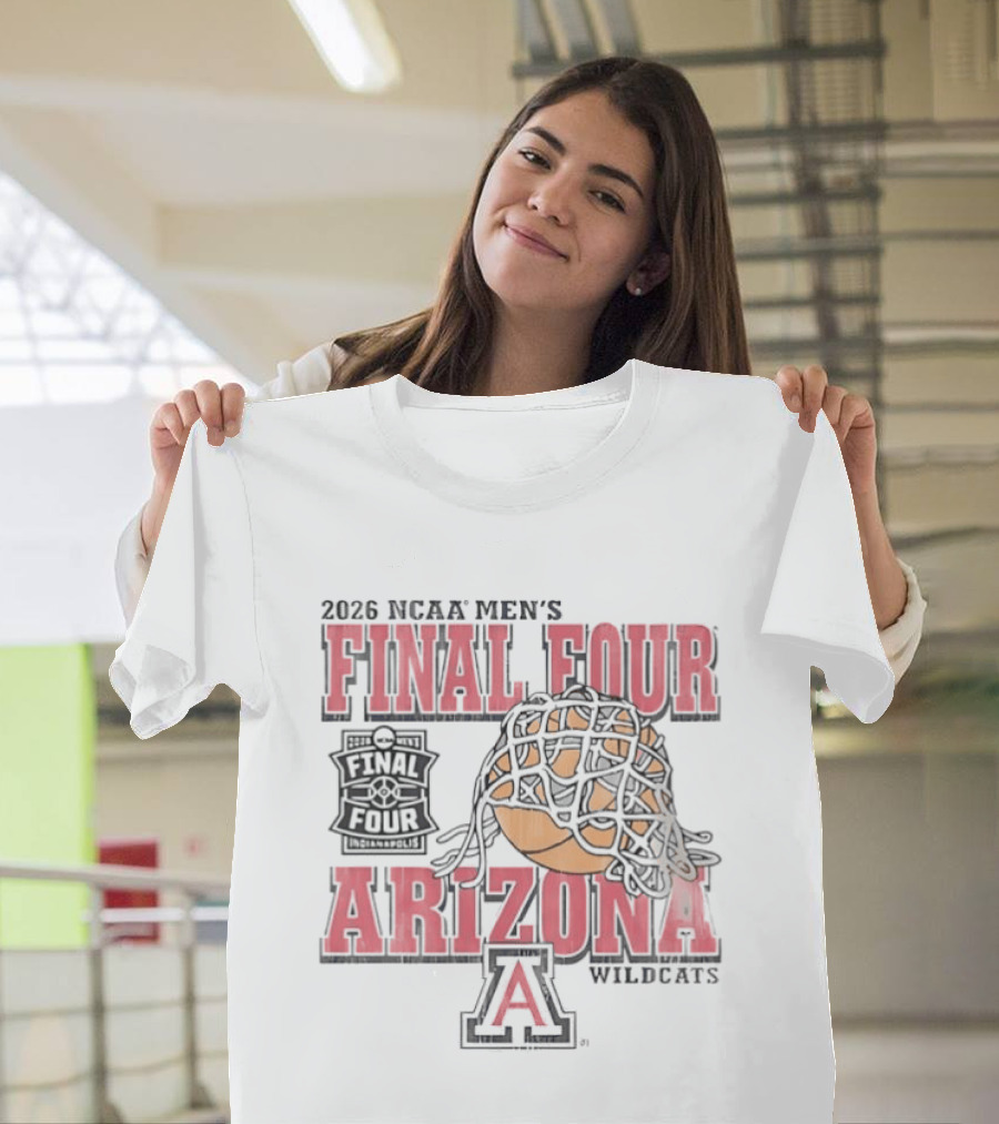 2026 NCAA Men's Final Four Arizona Wildcats Basketball T-Shirt