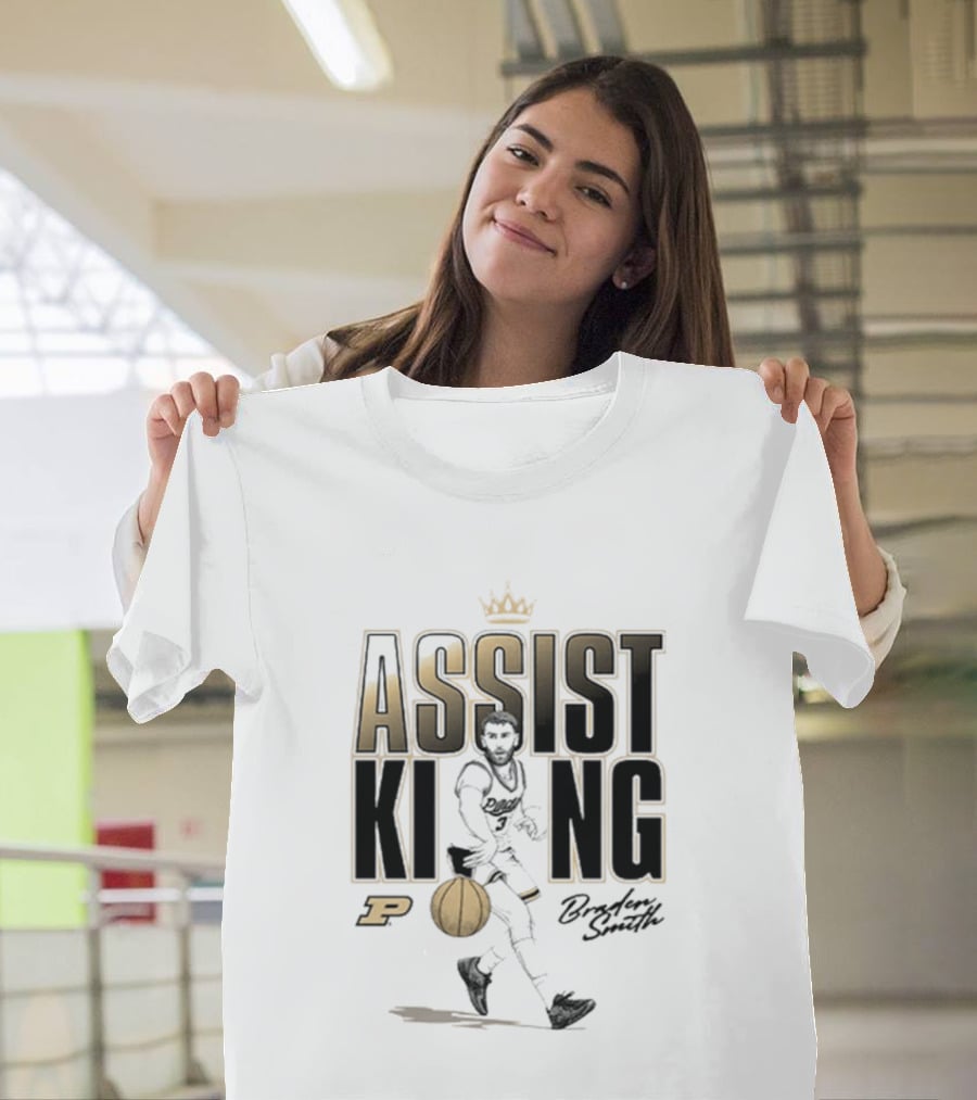 Braden Smith Assist King Purdue Basketball Caricature T-Shirt