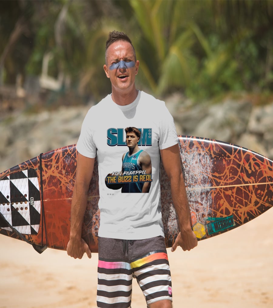 SLAM Kon Knueppel The Buzz Is Real Hornets Basketball T-Shirt
