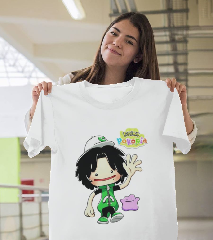 Pokemon Pokopia Cartoon Character With Ditto T-Shirt