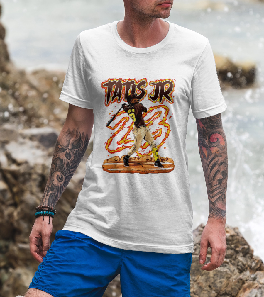 Tatis Jr 23 San Diego Padres Hand Drawn 2026 T-Shirt