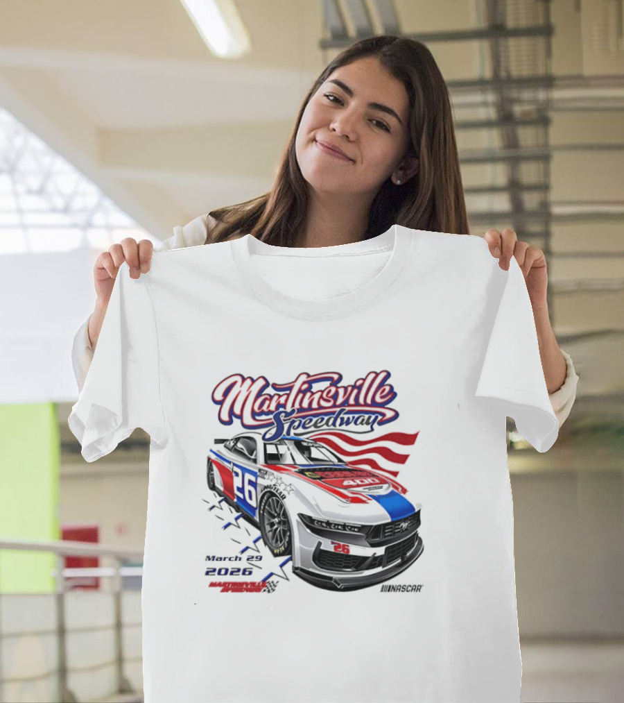 Martinsville Speedway 2026 March Race Event Nascar Car 36 T-Shirt