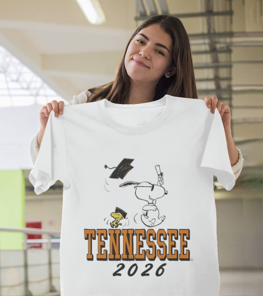 Tennessee 2026 Snoopy Woodstock Graduation University T-Shirt