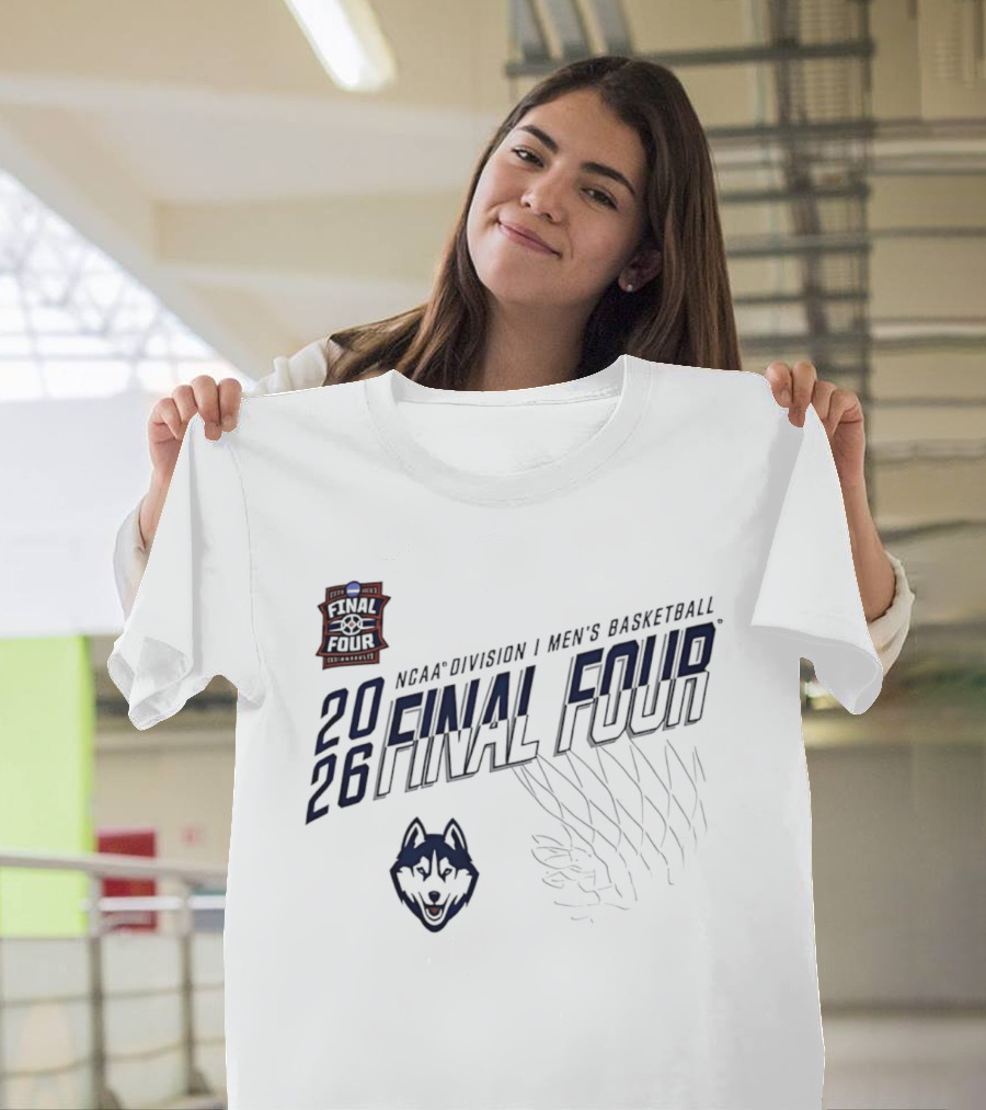 UConn Huskies 2026 NCAA Men's Basketball Final Four March Madness Houston T-Shirt