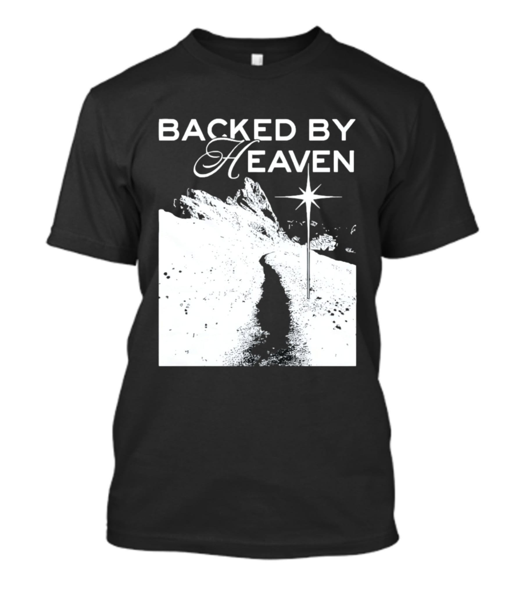 Backed By Heaven Angelic Path With Guiding Star 2026 T-Shirt