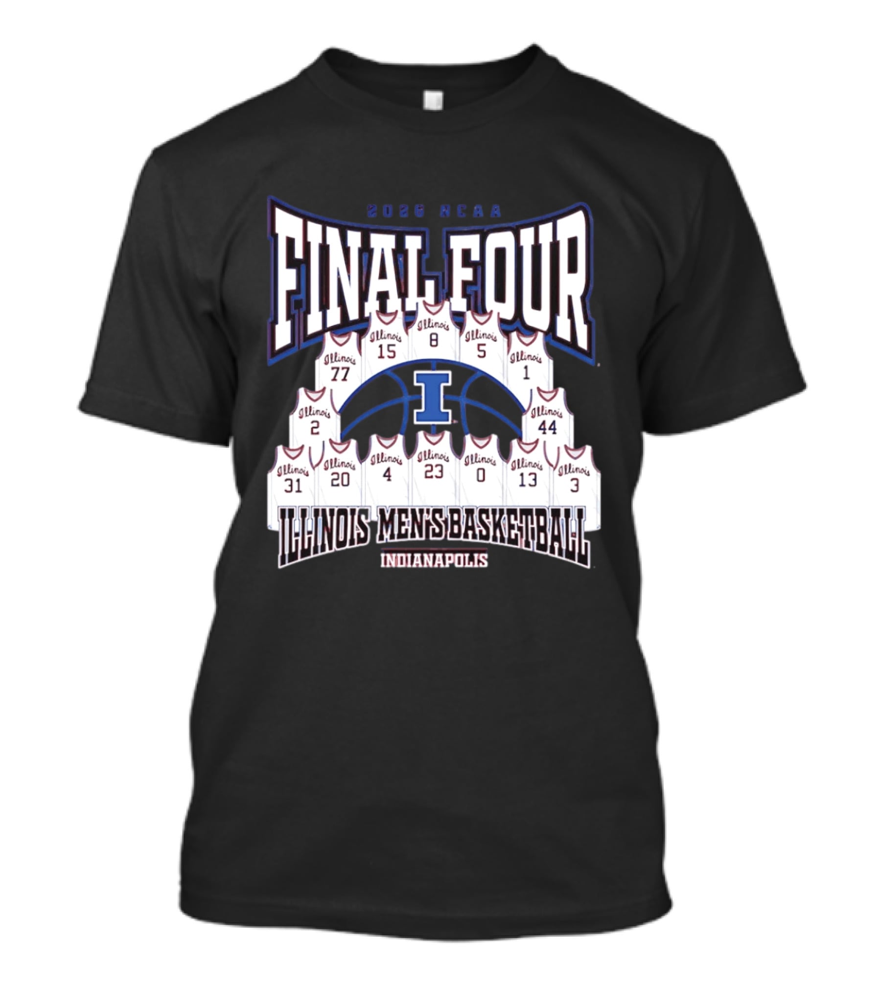 2026 NCAA Final Four Illinois Men's Basketball Indianapolis T-Shirt