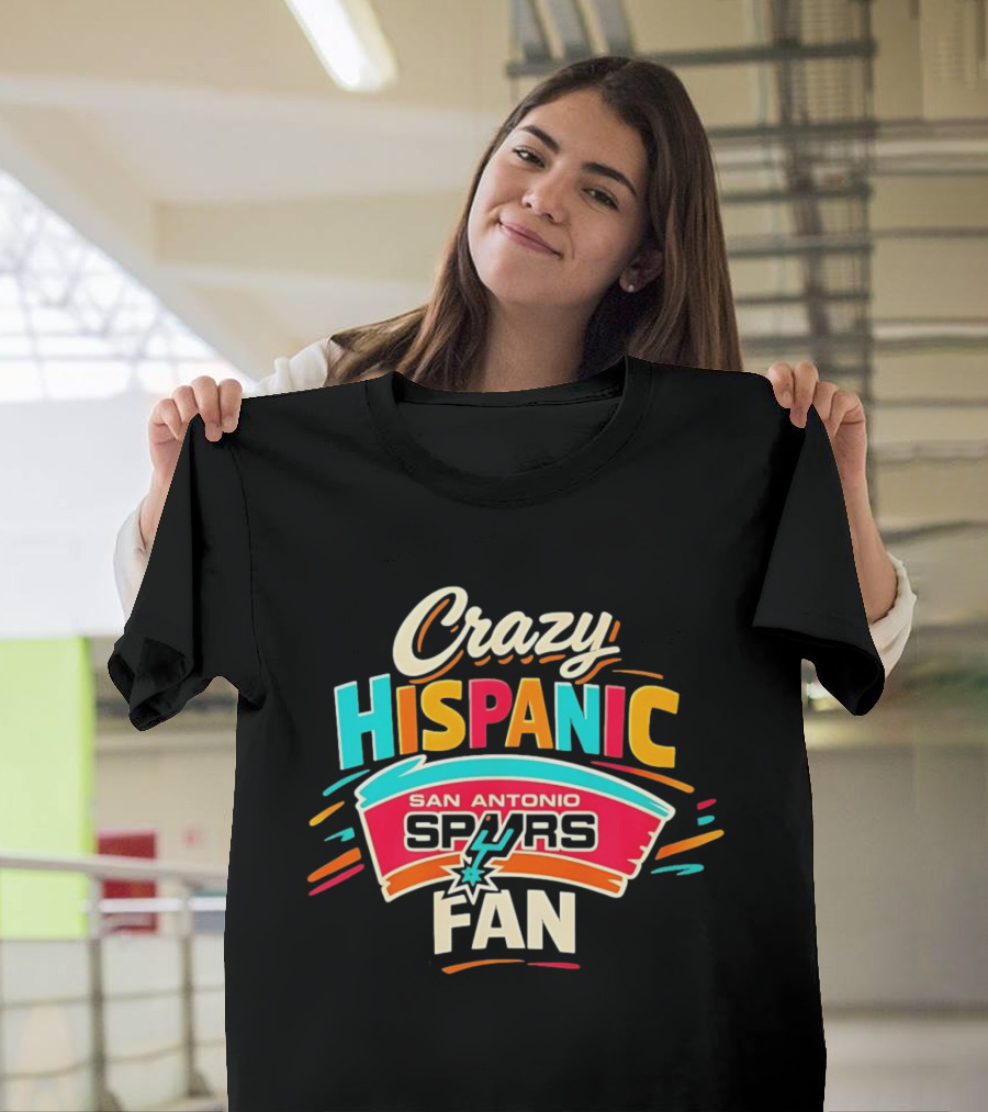 San Antonio Spurs Crazy Hispanic Fan T-Shirt