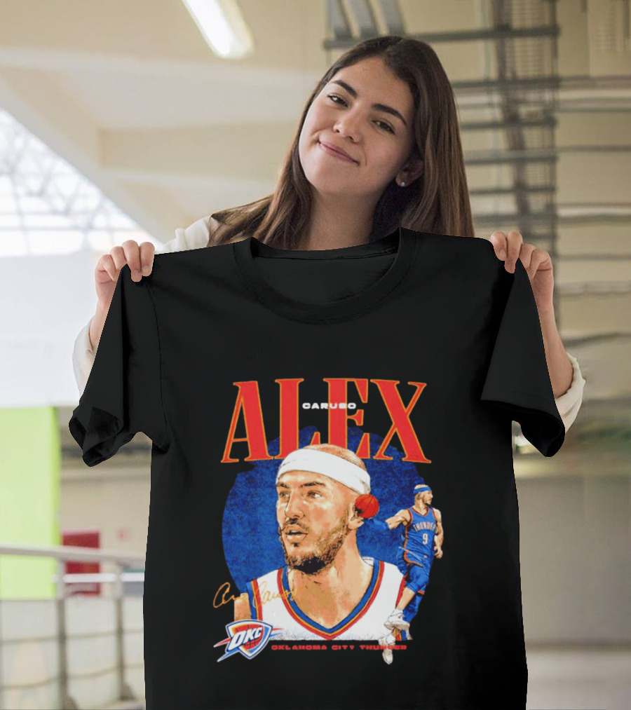 Alex Caruso OKC Thunder Oklahoma City Basketball Player T-Shirt
