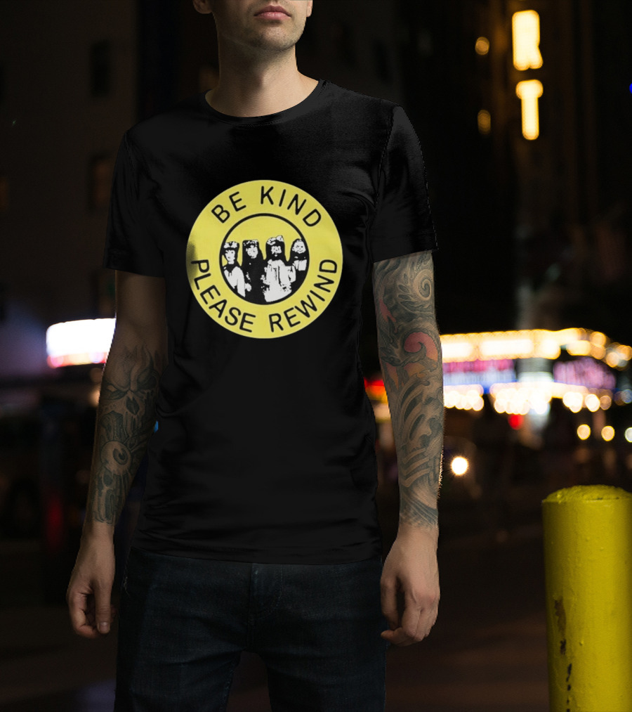 Be Kind Please Rewind Puppet Combo Yellow Circle T-Shirt