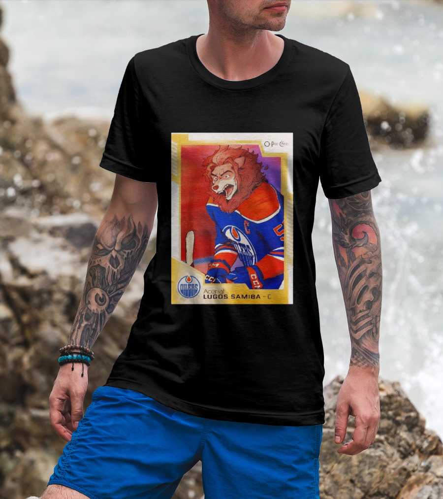 O Pee Chee Aceria Lugos Samiba C Edmonton Oilers T-Shirt