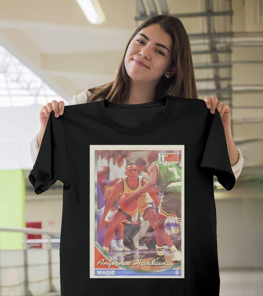 Anfernee Hardaway Magic G First Round NBA Draft 1993 Basketball Card T-Shirt