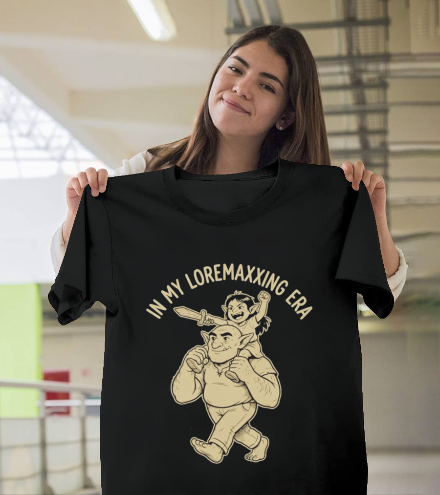 In My Loremaxxing Era Dad Shrek Ogre And Child Adventure T-Shirt