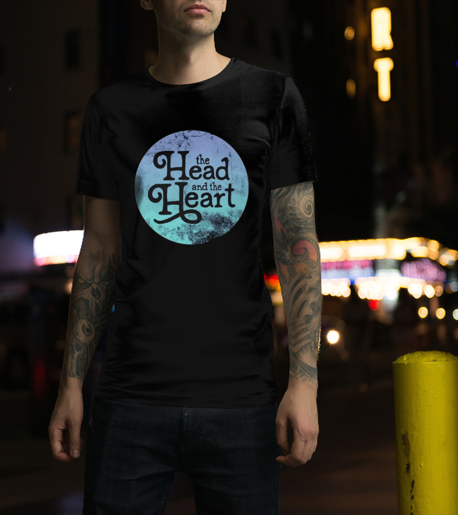 The Head And The Heart Periwinkle Gradient T-Shirt