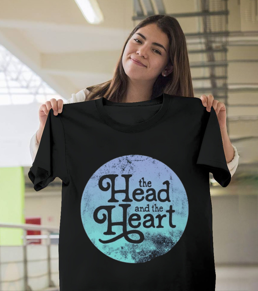 The Head And The Heart Periwinkle Gradient T-Shirt