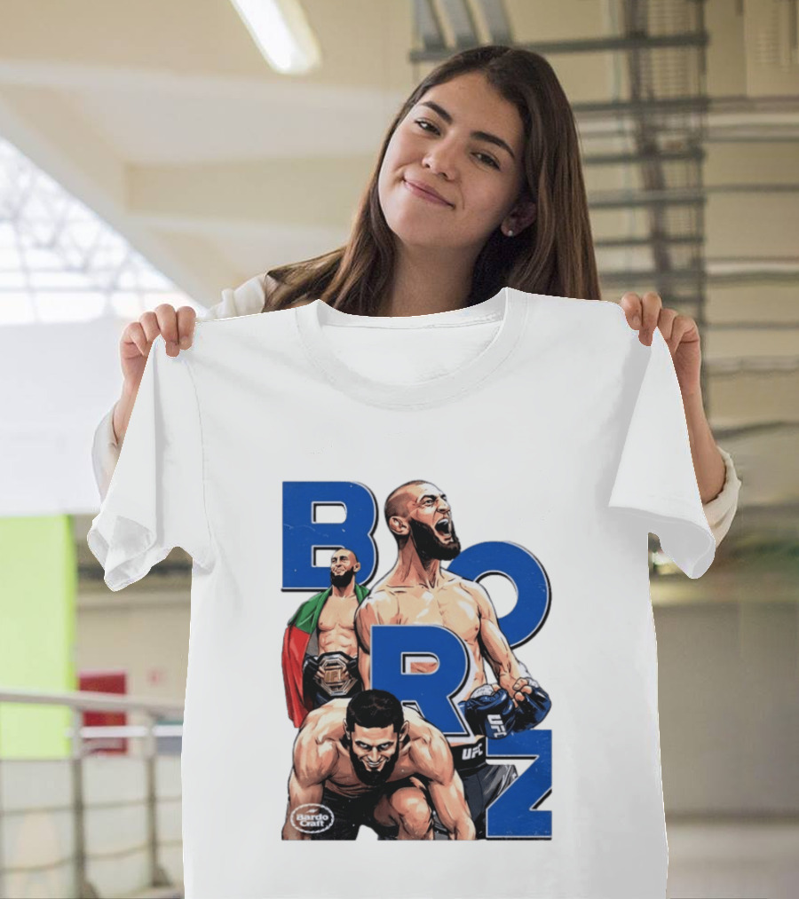 Borz Khamzat Chimaev UFC Fighter Illustrated T-Shirt