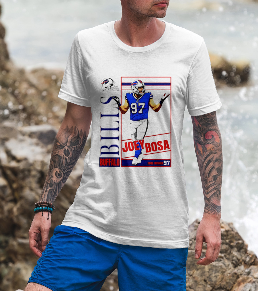Joey Bosa Buffalo Bills Edge Rusher 97 NFL Football T-Shirt