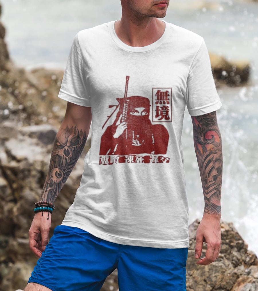 Jpegmafia Liberati Ninja Samurai Aesthetic Asian Calligraphy T-Shirt