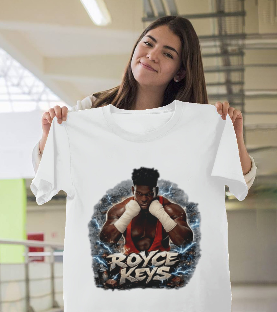 Royce Keys AEW Boxing Pose Lightning T-Shirt