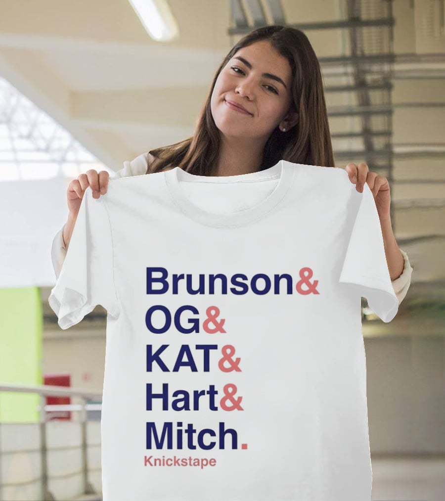 Brunson OG KAT Hart Mitch New York Knicks Knickstape T-Shirt