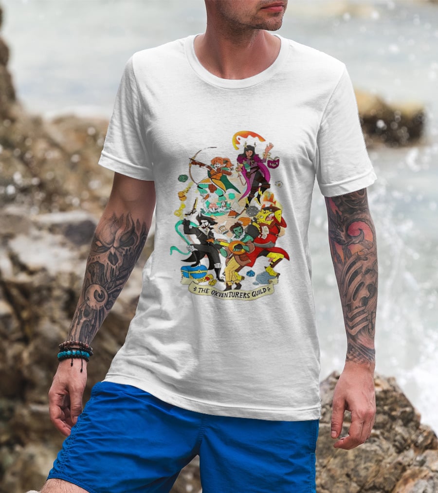 The Oxventurers Guild YouTube Outside Xbox Characters Adventure Fantasy T-Shirt