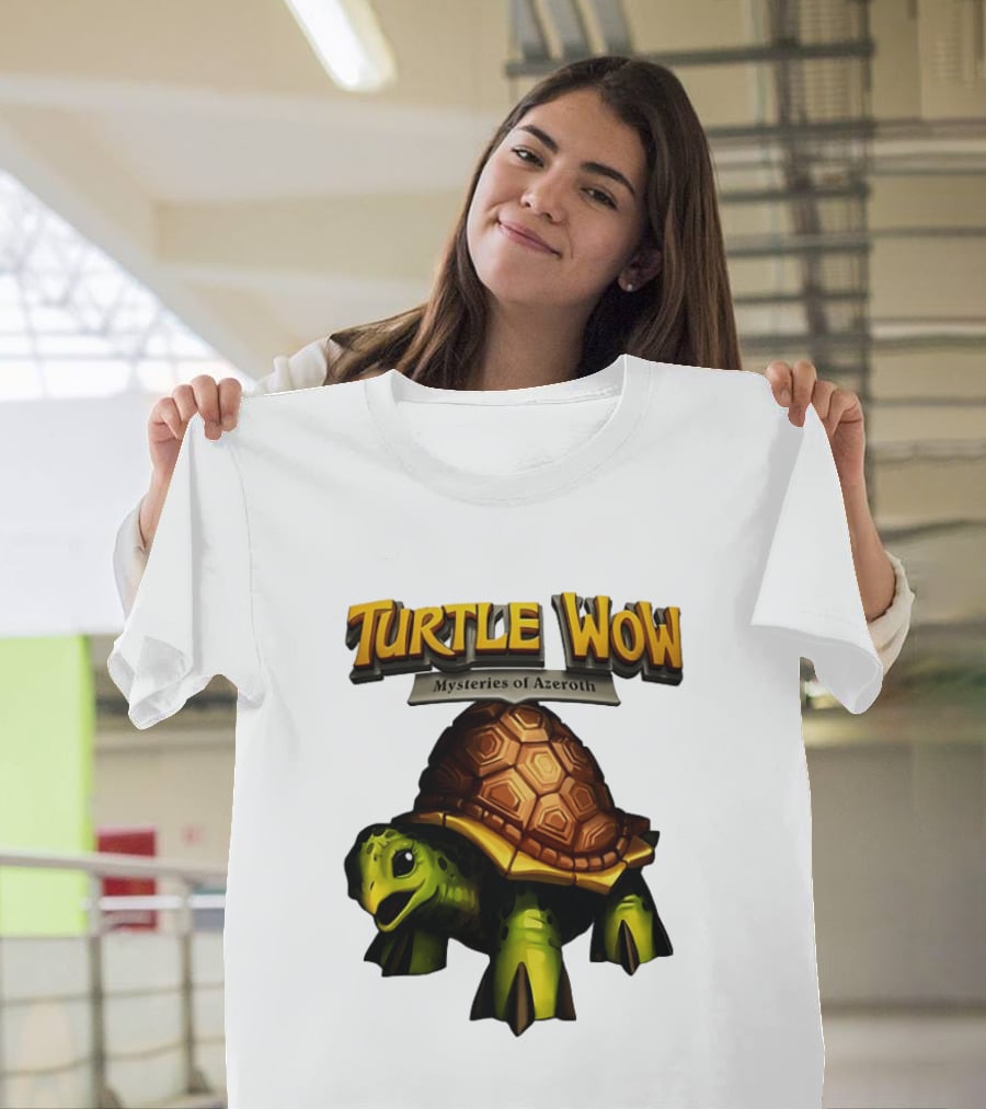 Turtle WoW Mysteries Of Azeroth Tortoise Adventure T-Shirt