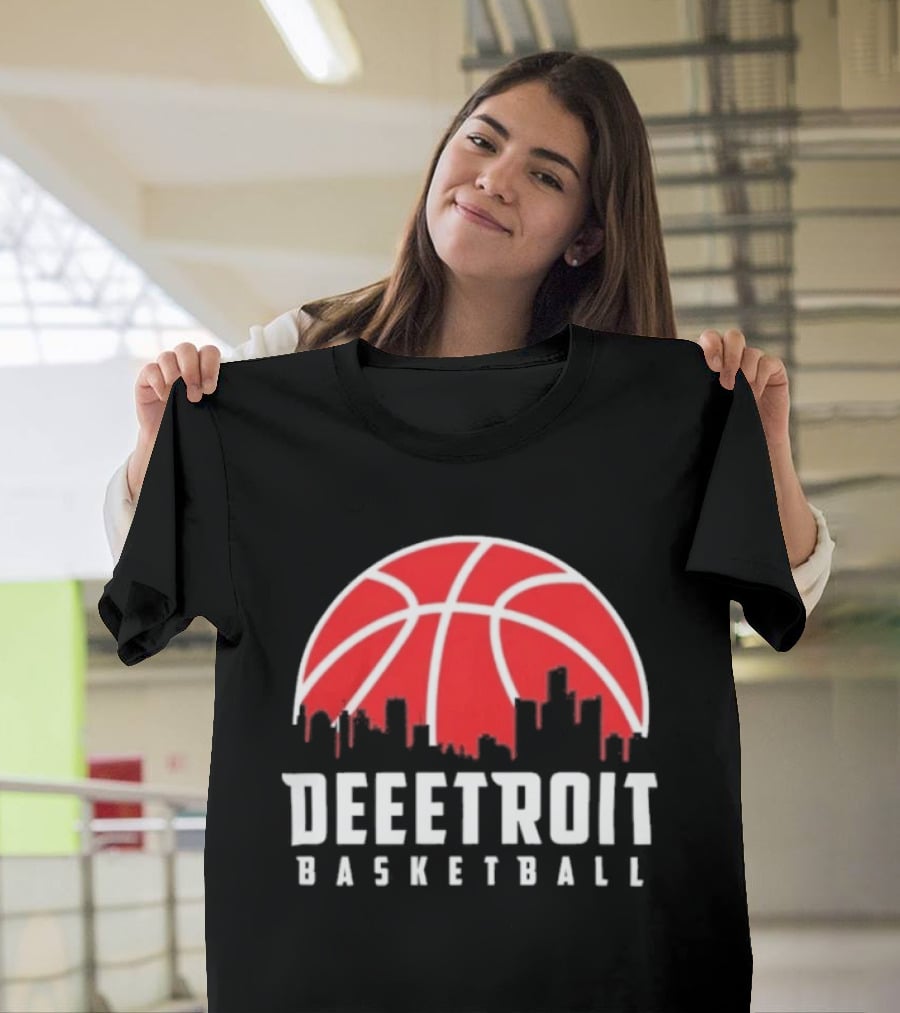 Deeetroit Basketball Cityline Detroit Pistons 2026 T-Shirt