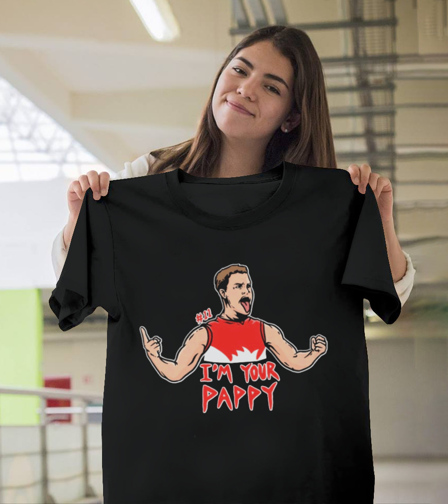 I'm Your Pappy #11 Red Sleeveless Fleece T-Shirt