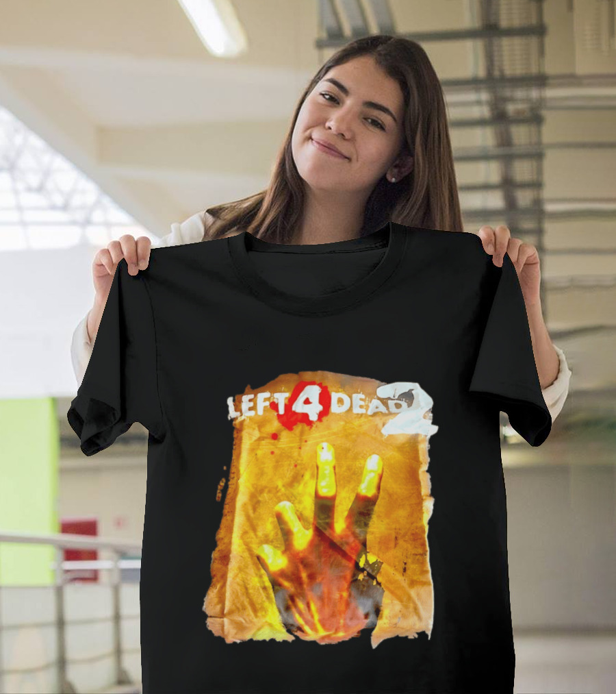 Left 4 Dead 2 Zombie Hand Iconic Horror Game T-Shirt