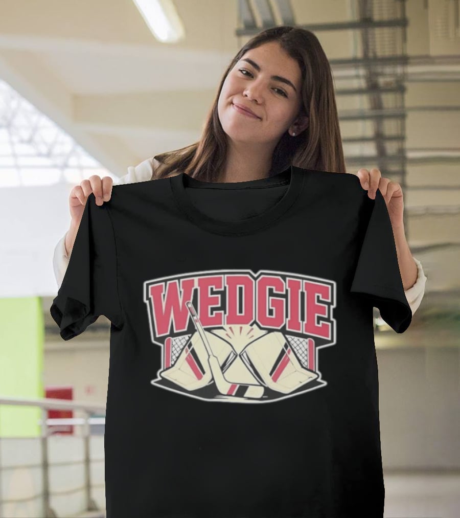 Avalanche Scott Wedgewood Wedgie Hockey Goalie Stick And Net T-Shirt
