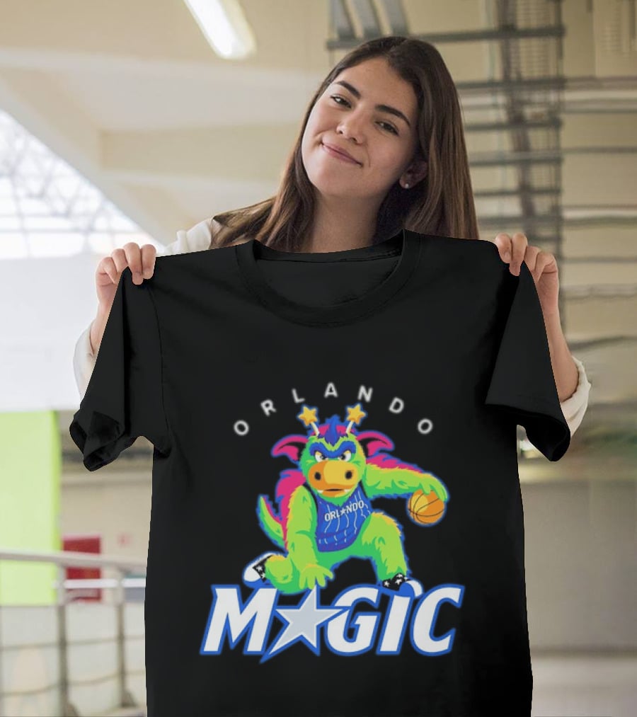 NBA Orlando Magic Stuff The Magic Dragon Basketball T-Shirt