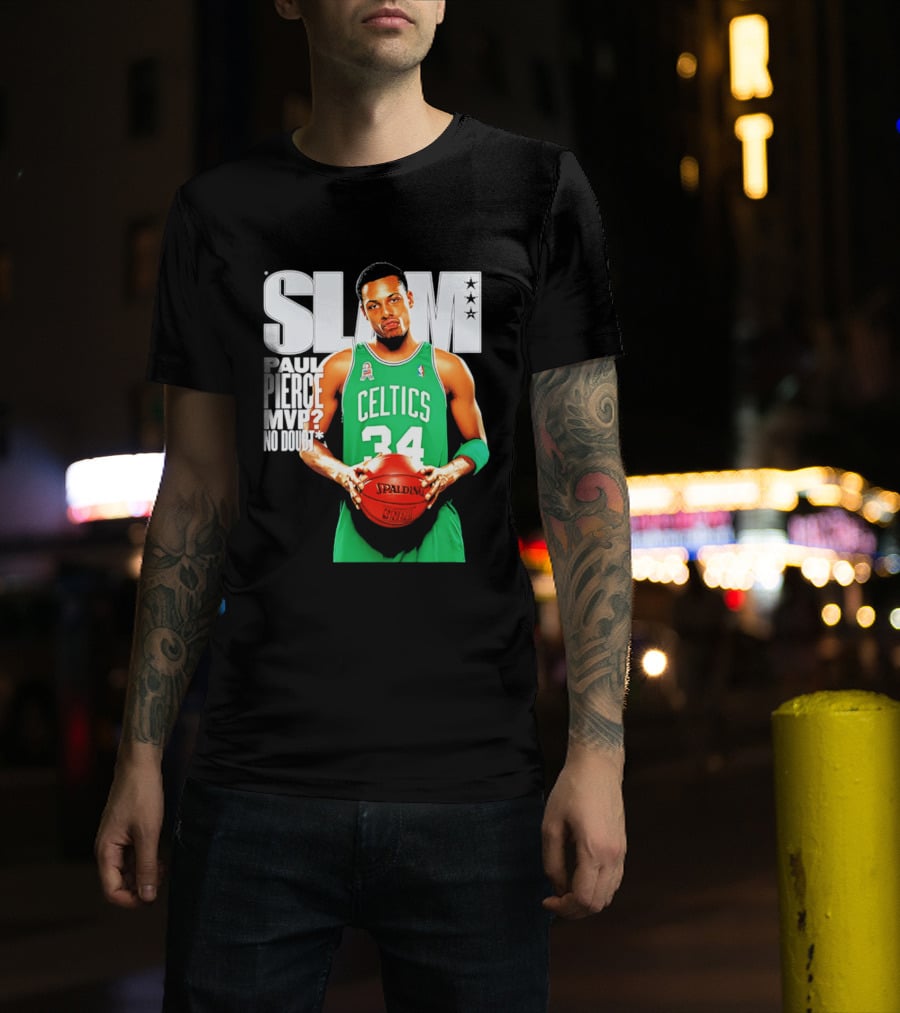 Paul Pierce Celtics 34 MVP No Doubt Slam T-Shirt