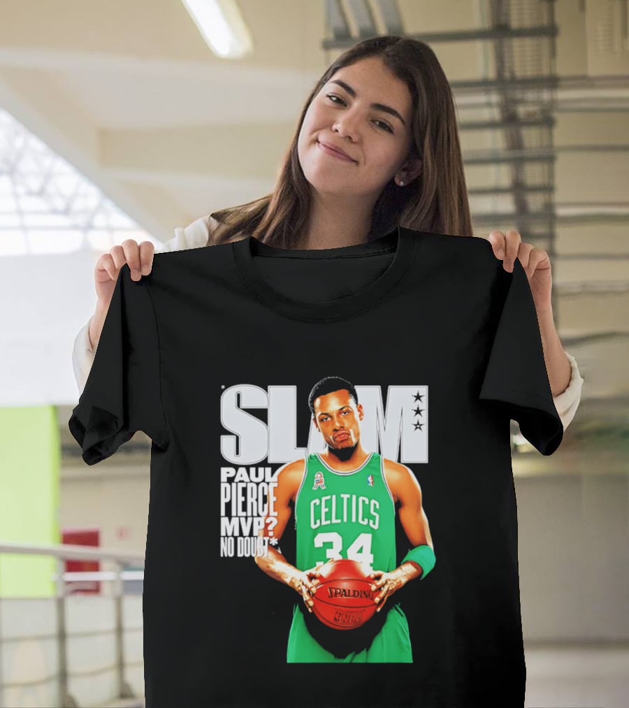 Paul Pierce Celtics 34 MVP No Doubt Slam T-Shirt