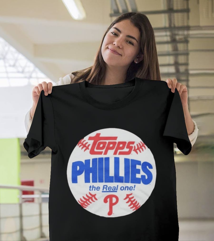Topps Phillies The Real One Baseball T-Shirt