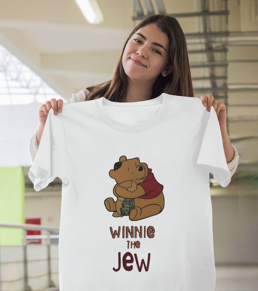 Pooh Holding Dollar Winnie The Jew T-Shirt