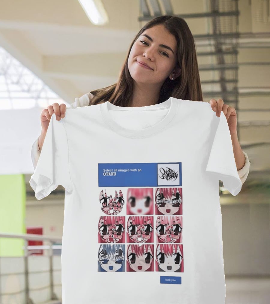 Select All Images With An Otaku Anime Aesthetic CAPTCHA Meme T-Shirt