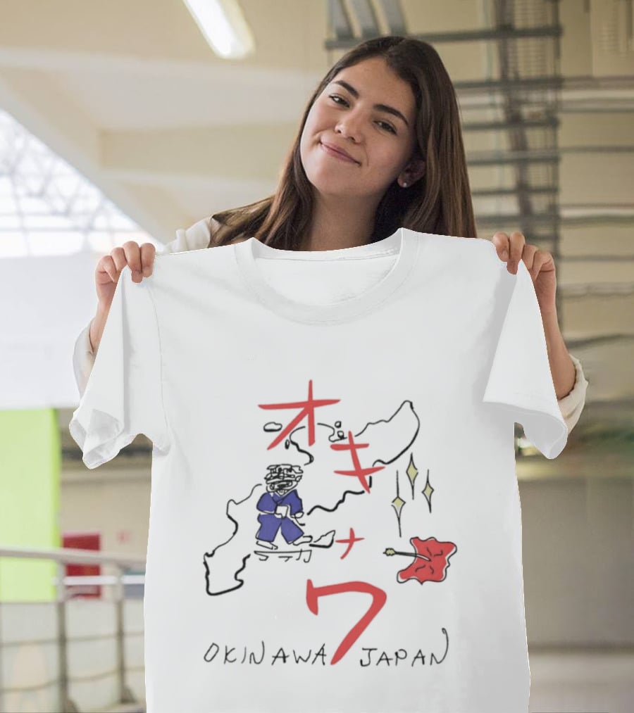 Kill Bill Okinawa Japan Map Beatrix Kiddo The Bride Tarantino Movie T-Shirt